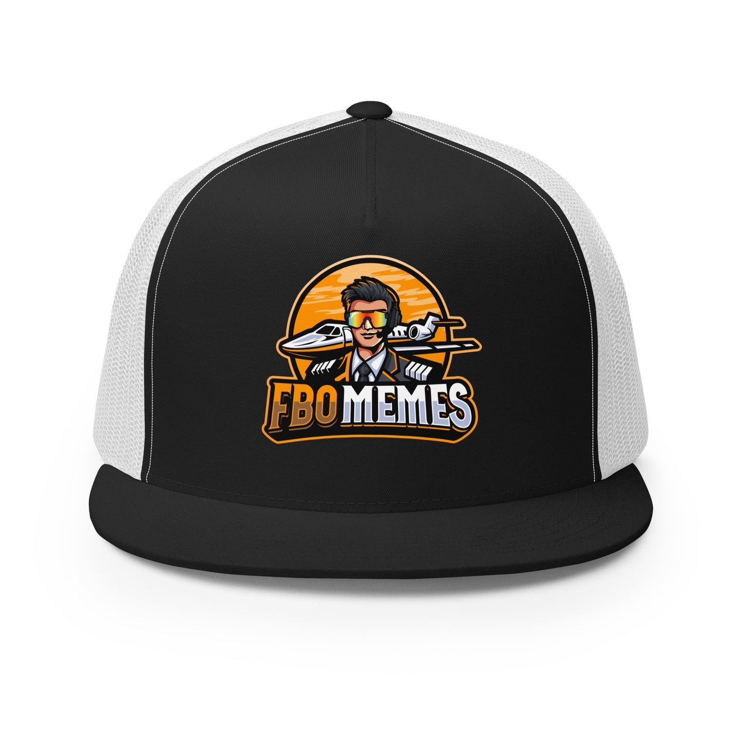 FBO Memes Trucker Cap (Orange Logo)