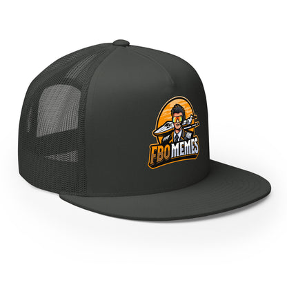 FBO Memes Trucker Cap (Orange Logo)