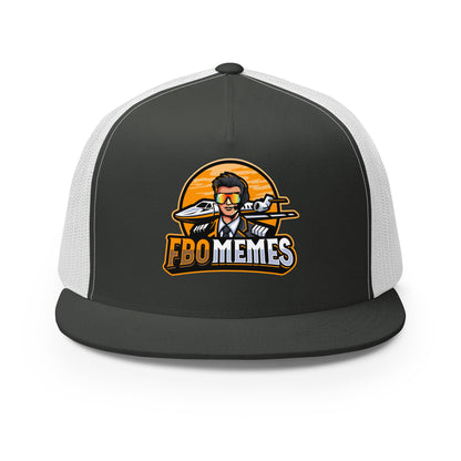 FBO Memes Trucker Cap (Orange Logo)