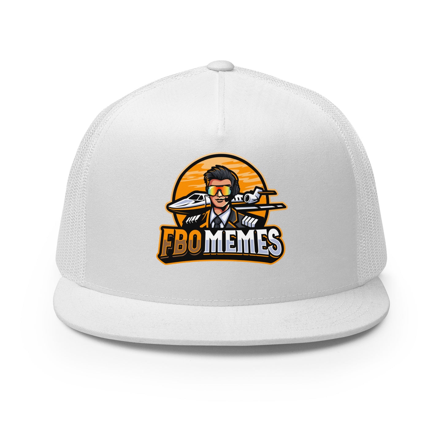 FBO Memes Trucker Cap (Orange Logo)